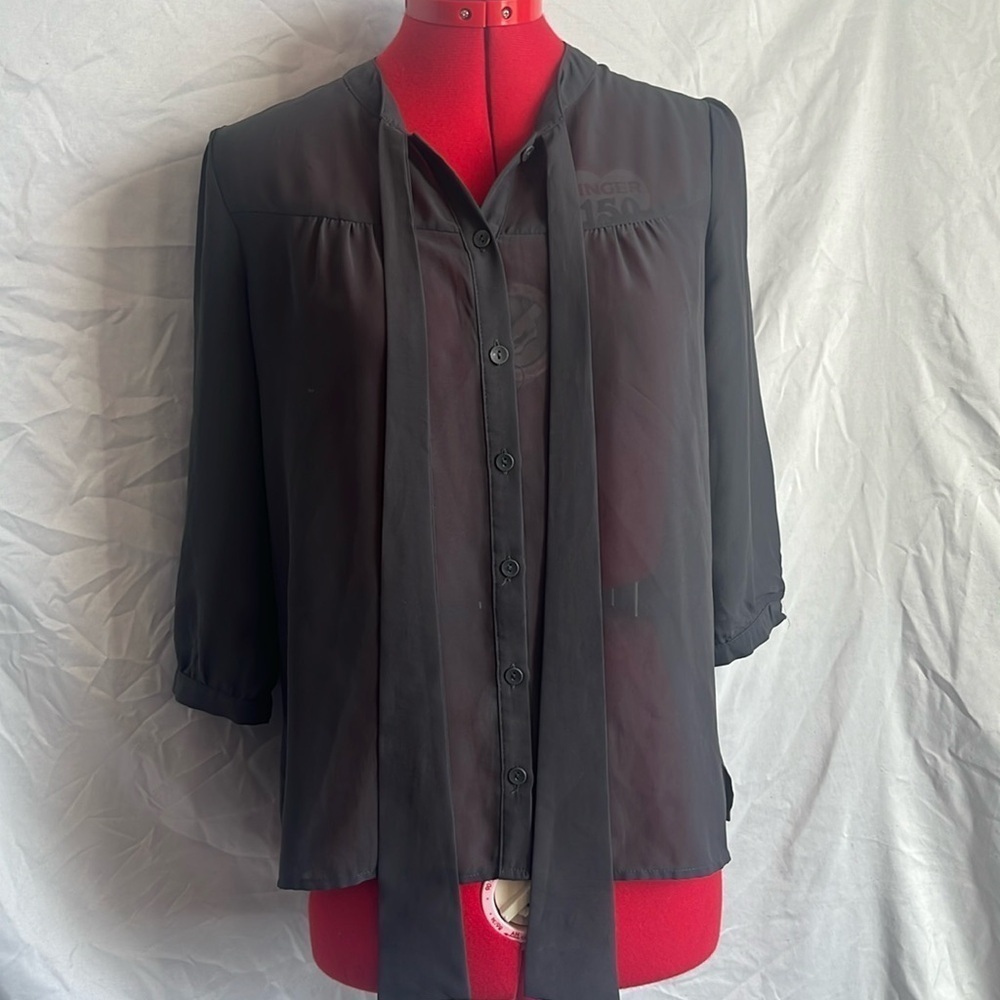 Only sheer 3/4 length sleeve blouse XS120